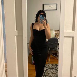 House of CB Black Arielle Corset Dress